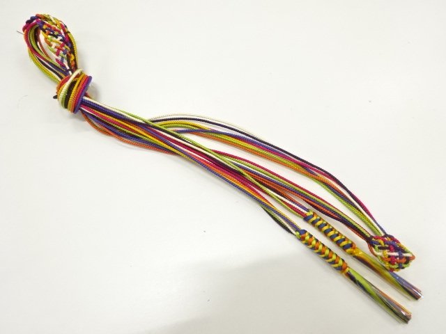 JAPANESE KIMONO / HANDTIED OBIJIME CORD